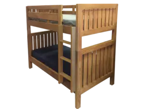 MISSION BUNK BED WITH ATTACHED SIDE LADDER