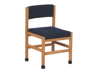 SIDE CHAIR with CASTERS