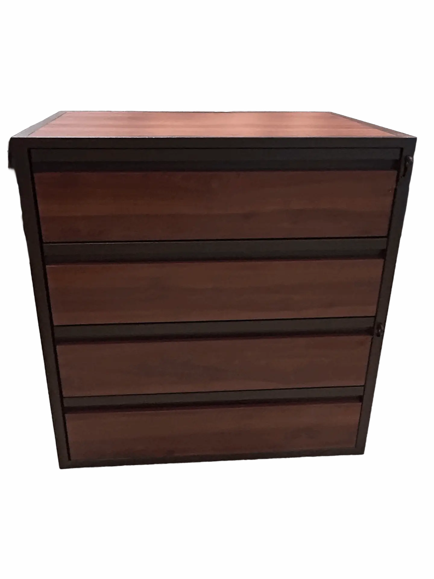 STEEL FOUR DRAWER CHEST WITH DOUBLE LOCKING HASP Gallery Image