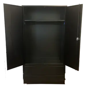 EXTRA LARGE DOUBLE DOOR WARDROBE WITH TWO DRAWERS