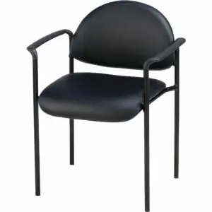 Jess Steel Reception Guest Chair with Arms