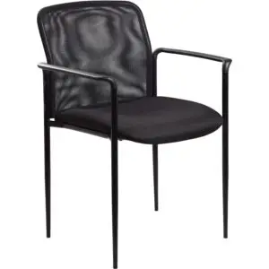 Jess Steel Reception Side Chair with Molded Cap Arms